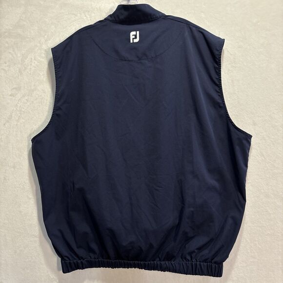 FootJoy Pullover Vest Men's Extra Large Navy Blue Golf Windbreaker Sleeveless XL - Picture 6 of 14